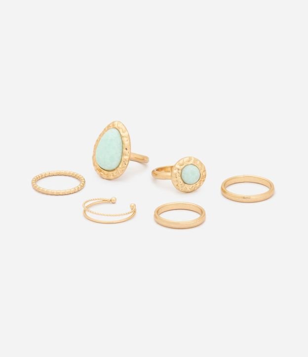 Set de Anillos  con 6 Piezas Variadas en Metal 3