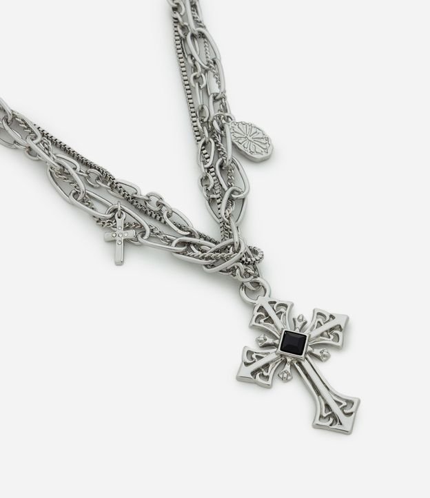 Collar Cadenas con Cruz Masculino 2