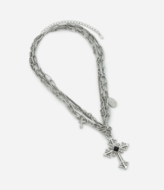 Collar Cadenas con Cruz Masculino 3
