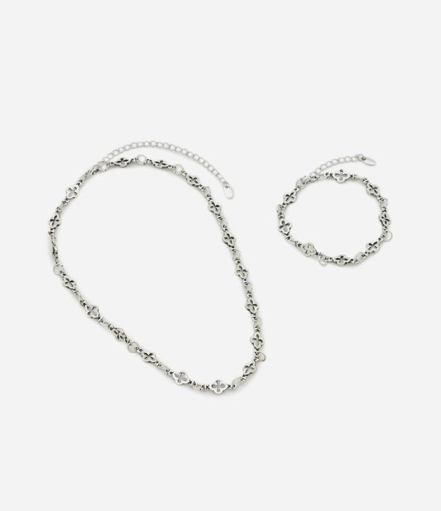 Kit Collar y Pulsera Trevo 4 Hojas 3