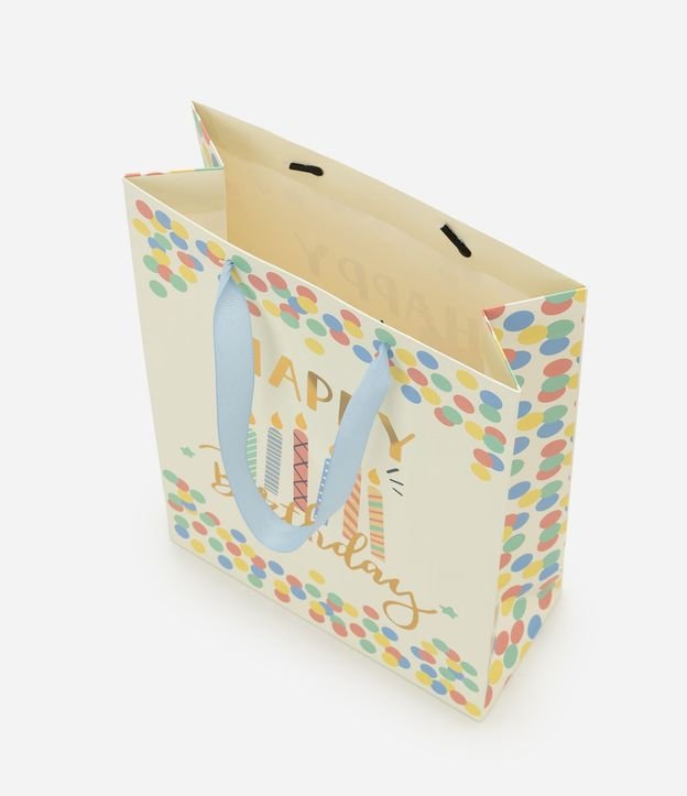 Bolsa de Regalo Pequeña con Estampado Happy Birthday 3