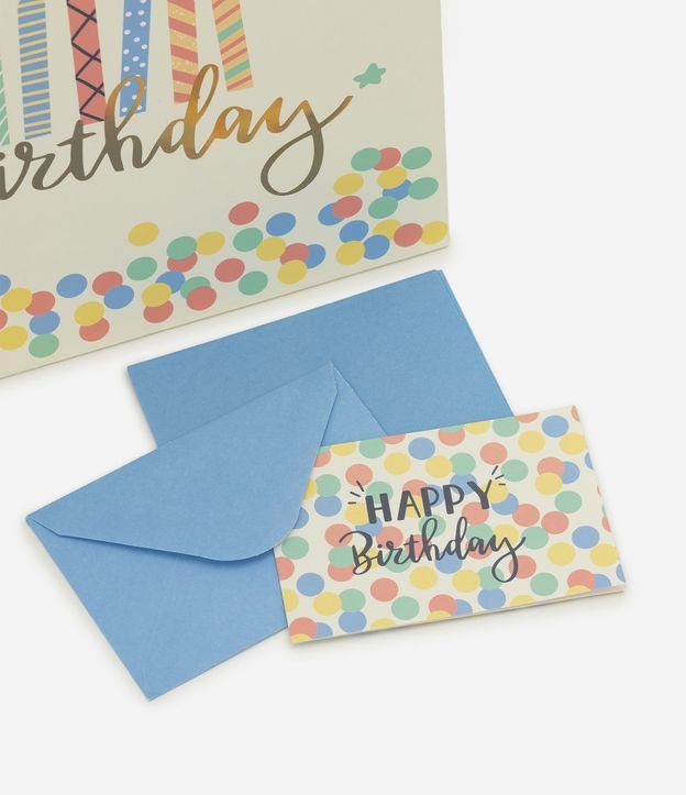 Bolsa de Regalo Pequeña con Estampado Happy Birthday 4