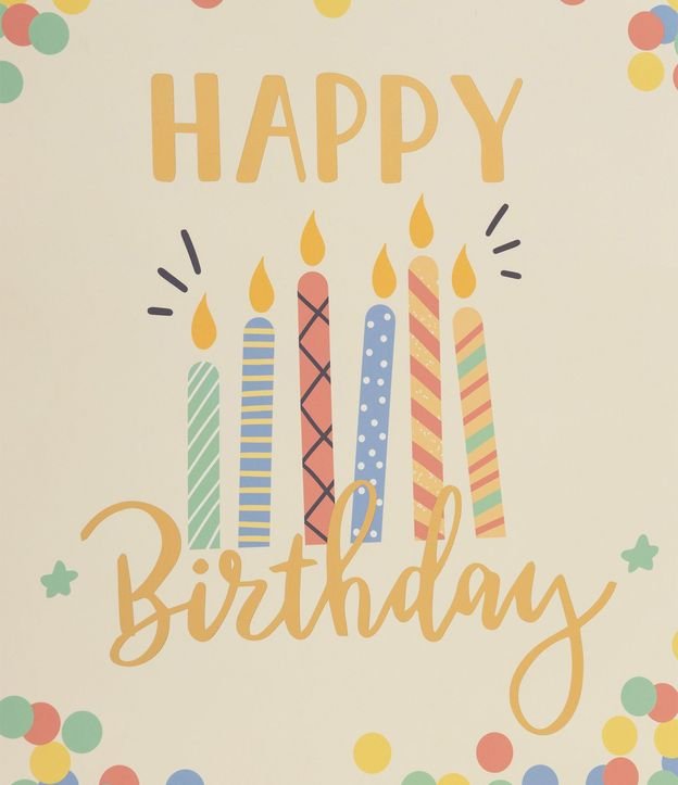 Bolsa de Regalo Mediana con Lettering Happy Birthday 2