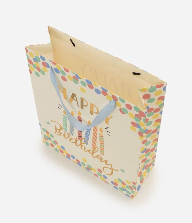 Bolsa de Regalo Mediana con Lettering Happy Birthday 3