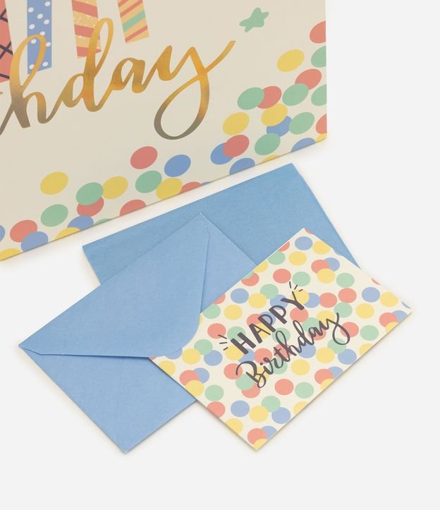 Bolsa de Regalo Mediana con Lettering Happy Birthday 4