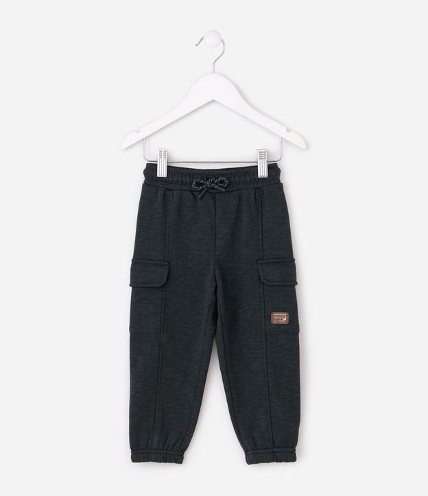 Pantalón Infantil en Algodón Cargo con Cordón - Talle 1 a 6 años