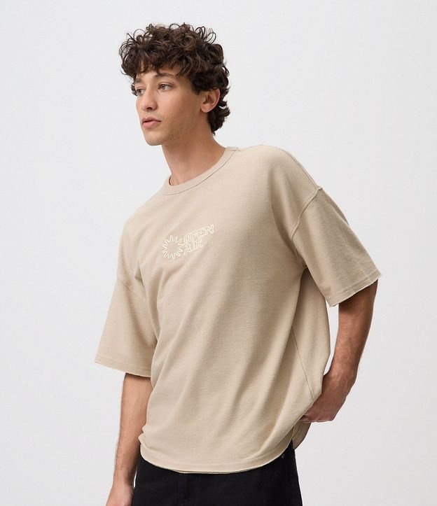 Remera Manga Corta con Lettering Open Air 4