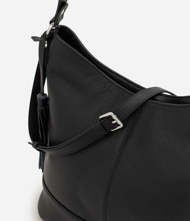 Cartera Hobo Grande en Cuero con Ajuste en el Asa 5