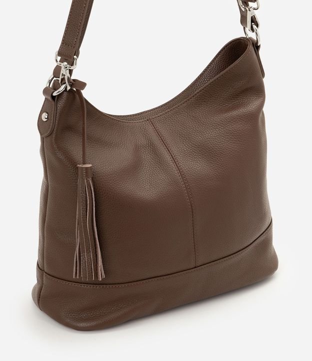Cartera Hobo Grande en Cuero con Ajuste en el Asa