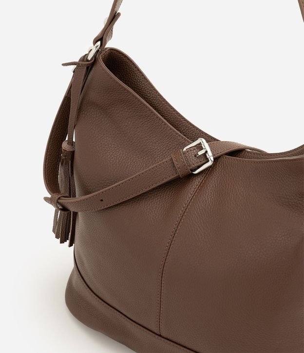 Cartera Hobo Grande en Cuero con Ajuste en el Asa 4