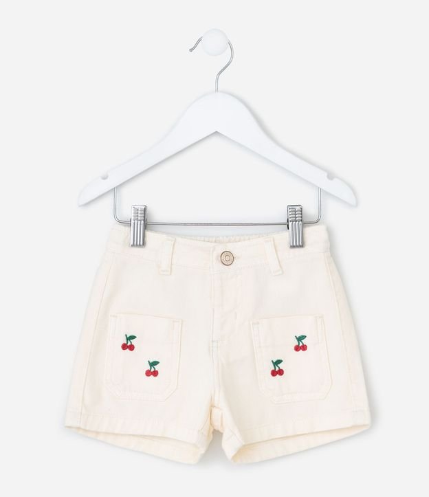 Short Infantil con Bordado de Cerezas – Talle 1 a 5/6 años 2
