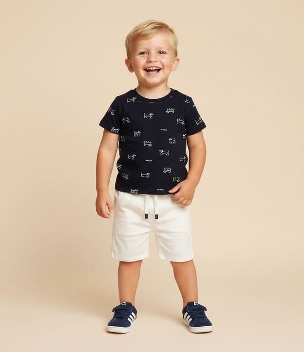 Remera Infantil con Estampado Perro Salchicha- Talle 1 a 4 años