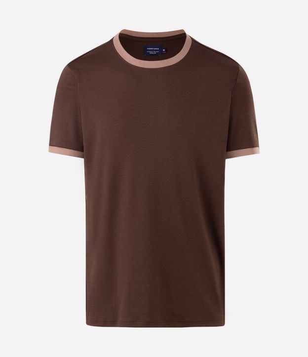 Remera Manga Corta con Cuello Contrastante 4