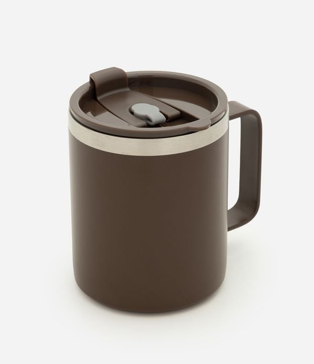 Vaso Térmico en Metal con Asa y Tapa 350ml