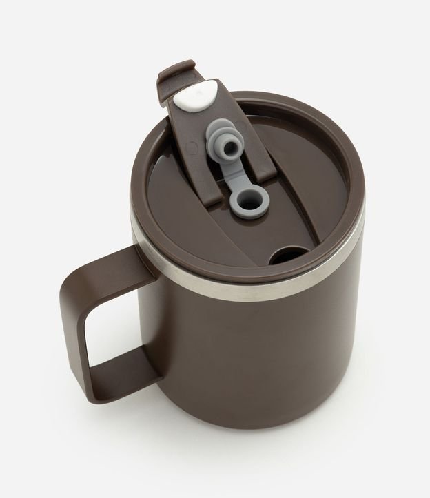 Vaso Térmico en Metal con Asa y Tapa 350ml 4