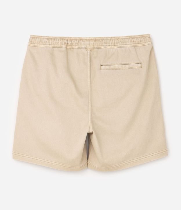 Bermuda Sarga Lavada con Cintura Elástica 2