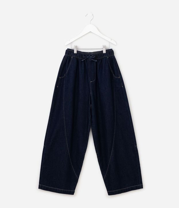 Pantalón de Jean Infantil Barrel en Algodón con Recortes - Talle 5 a 14 años 4