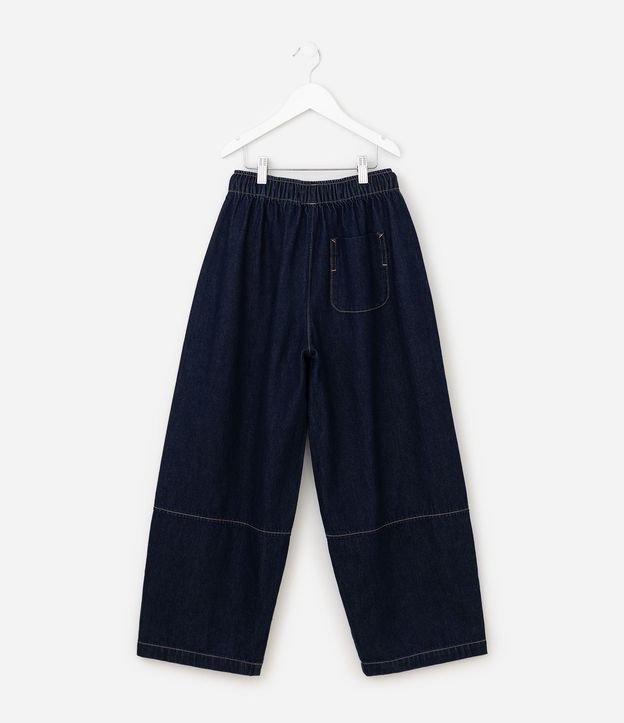 Pantalón de Jean Infantil Barrel en Algodón con Recortes - Talle 5 a 14 años 5