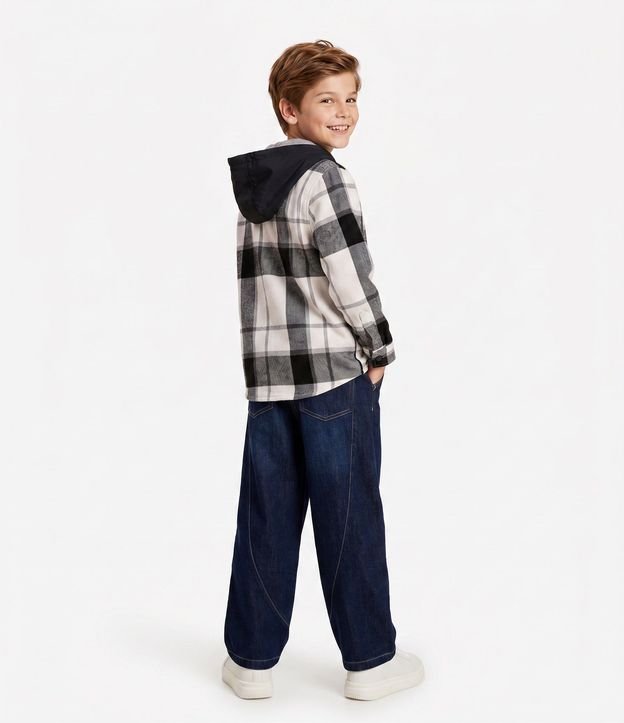 Pantalón de Jean Infantil Barrel en Algodón con Recortes - Talle 5 a 14 años 3
