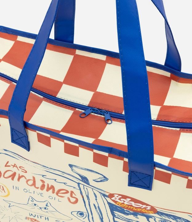 Bolsa de Compras con Estampa de Cuadros 4