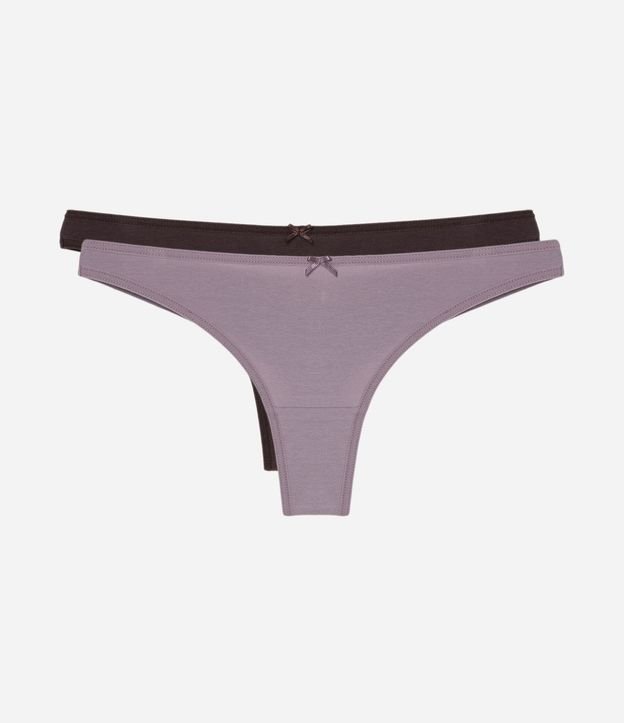 Kit 02 Bombachas Bikini en Algodón con Hilo Doble