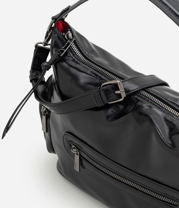 Cartera Shoulder Mediana en PU con Breteles Ajustable 10
