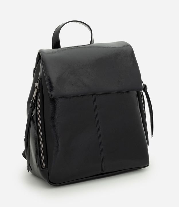 Mochila en PU con Forro Interno Contrastante 3