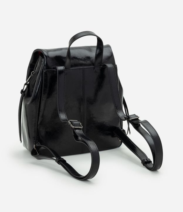 Mochila en PU con Forro Interno Contrastante 5