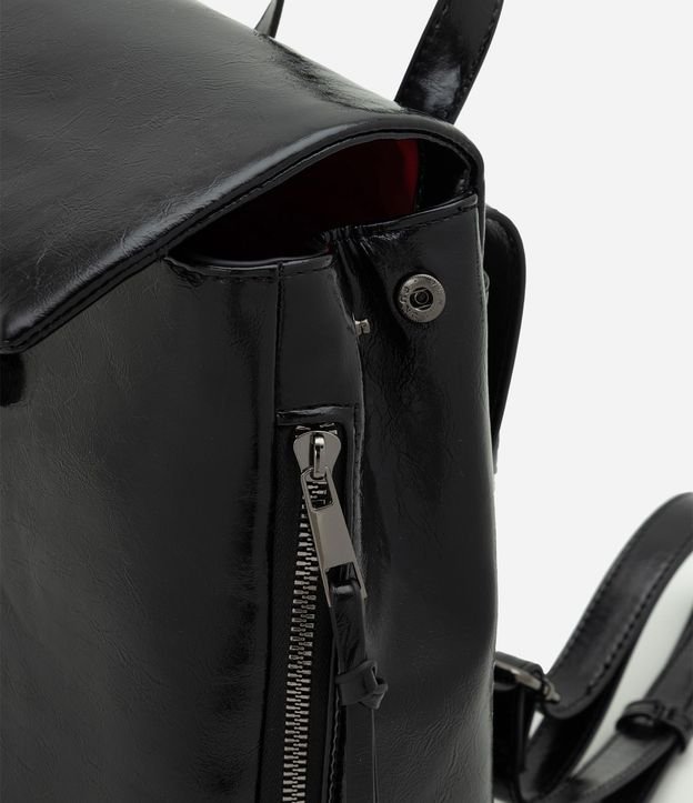 Mochila en PU con Forro Interno Contrastante 6