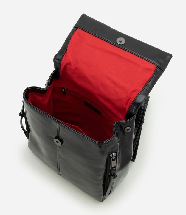 Mochila en PU con Forro Interno Contrastante 8
