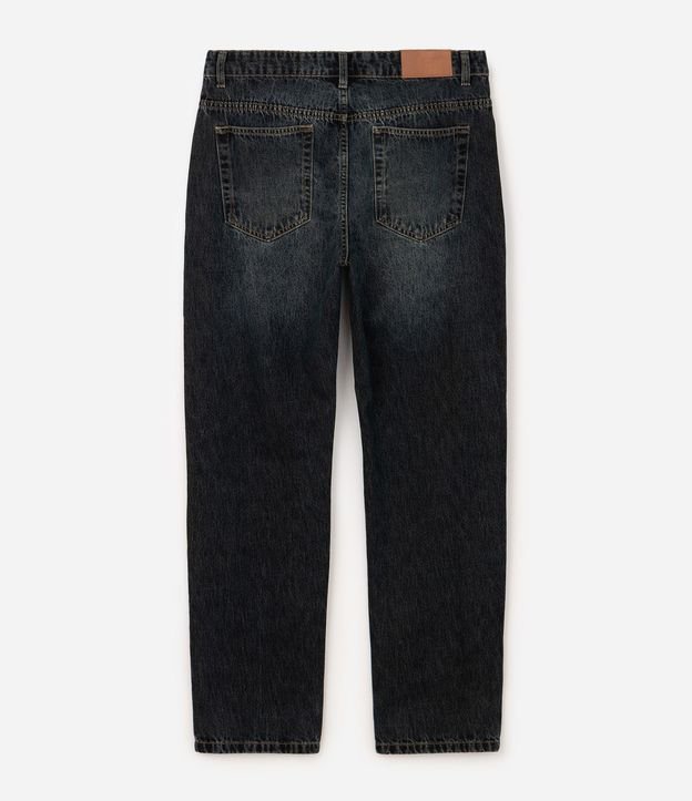 Pantalón de Jean Recta Lavado Oscuro 5