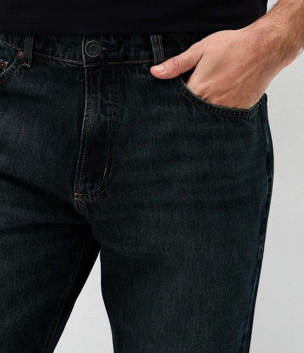 Pantalón de Jean Recta Lavado Oscuro 3