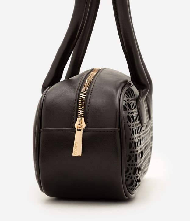 Cartera Bowling Grande en PU con Trama Vazada 2