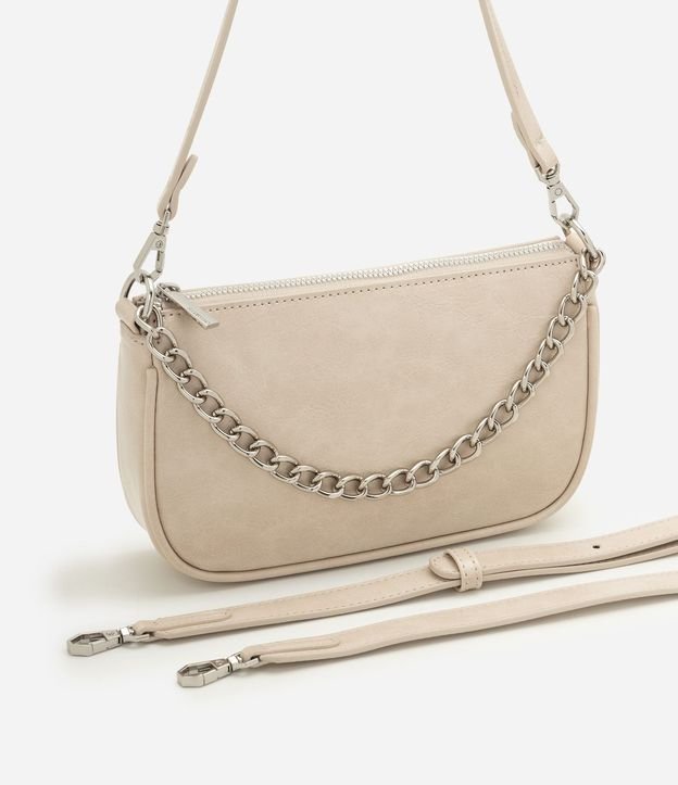 Cartera Baguette Pequeña con Cadena Metálica 7