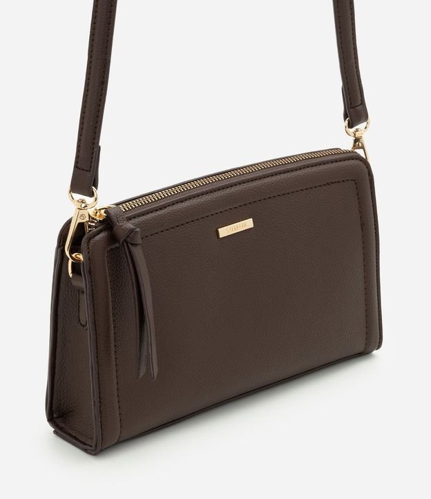 Cartera Transversal Pequeña en PU con Cremallera