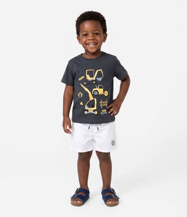 Remera Infantil Manga corta con Estampado Tratores – Talle 1 a 6 años