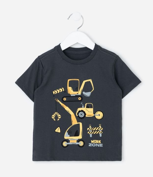 Remera Infantil Manga corta con Estampado Tratores – Talle 1 a 6 años 2