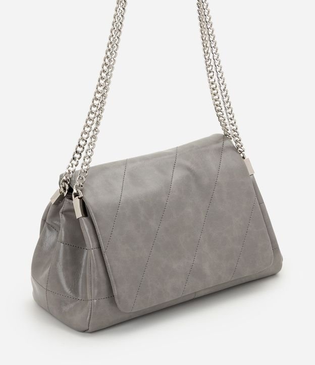 Cartera Shoulder Mediana en PU con Asas de Cadena