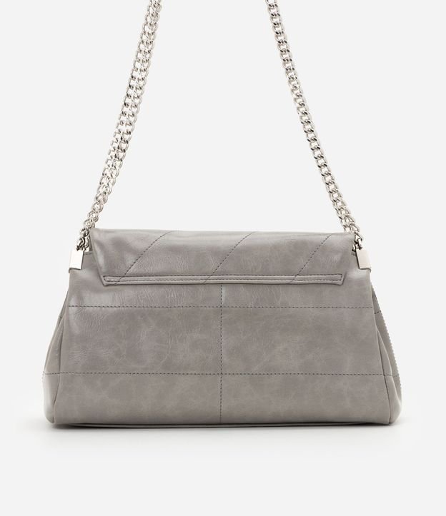 Cartera Shoulder Mediana en PU con Asas de Cadena 3