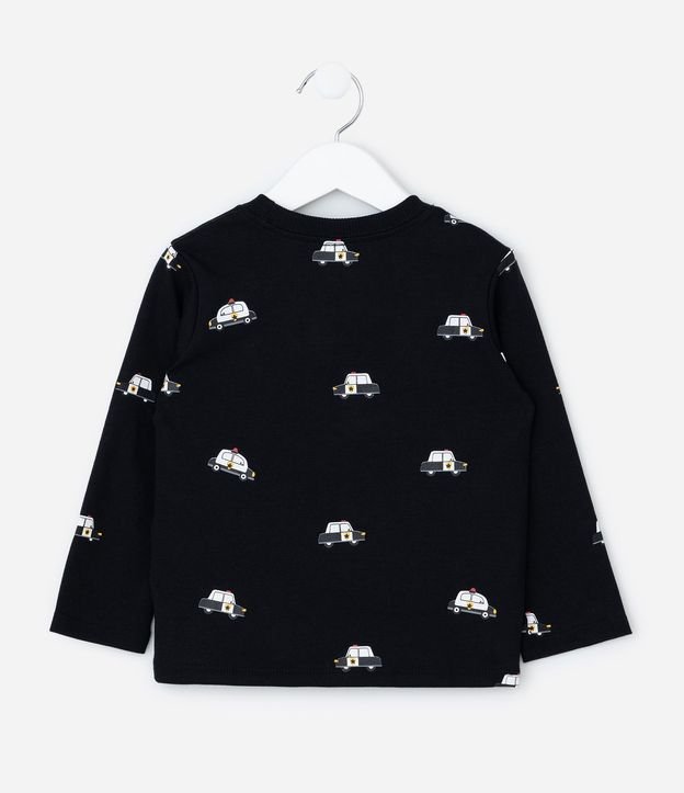 Remera Infantil con Estampa de Carritos de Polícia – Talle 1 a 6 años 3