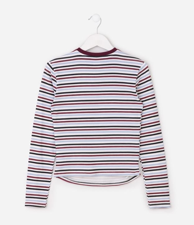 Blusa Infantil Slim Rayada con Drapeado – Talle 5 a 16 años 3