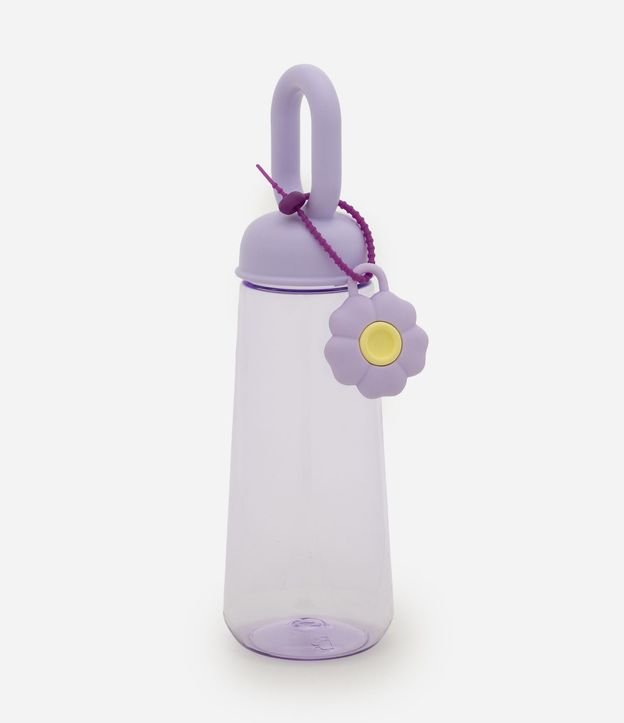 Botella con Asa y Cinta de Flor