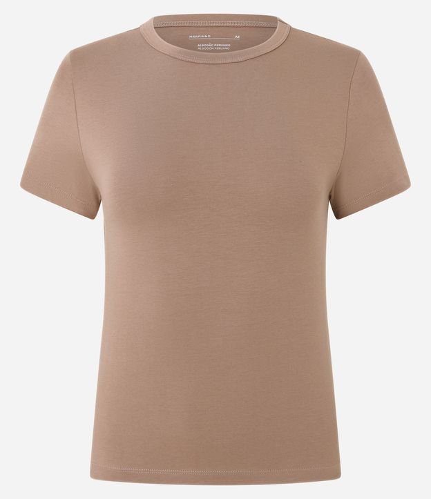 Blusa Slim Básica en Algodón Peruano con Cuello Redondo 2