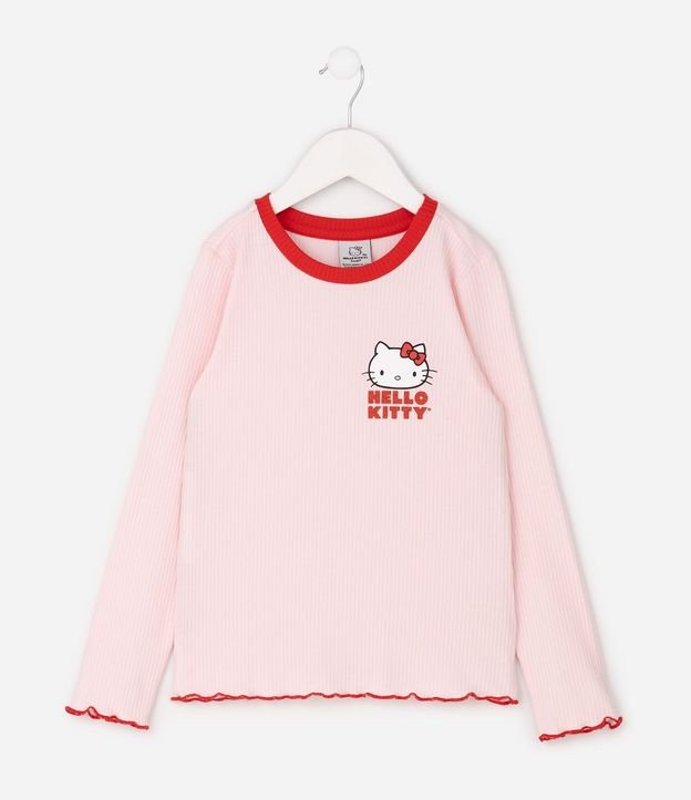 Pijama Infantil Hello Kitty en Rib Acanalada – Talle 5 a 14 años 3