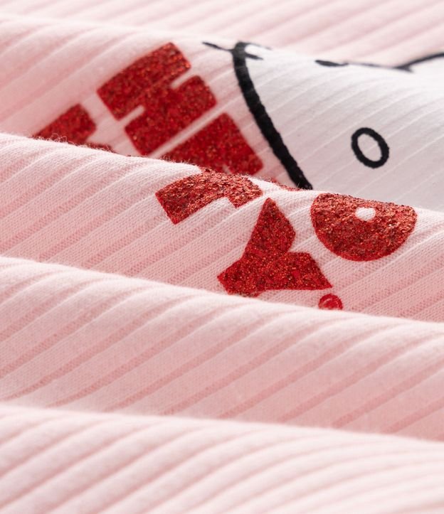 Pijama Infantil Hello Kitty en Rib Acanalada – Talle 5 a 14 años 5