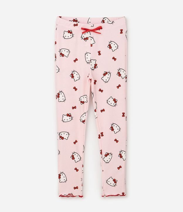 Pijama Infantil Hello Kitty en Rib Acanalada – Talle 5 a 14 años 6