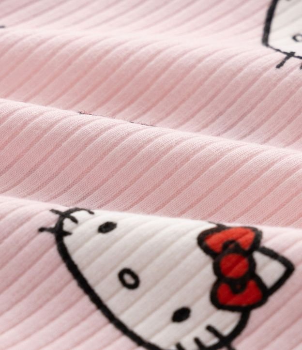 Pijama Infantil Hello Kitty en Rib Acanalada – Talle 5 a 14 años 8