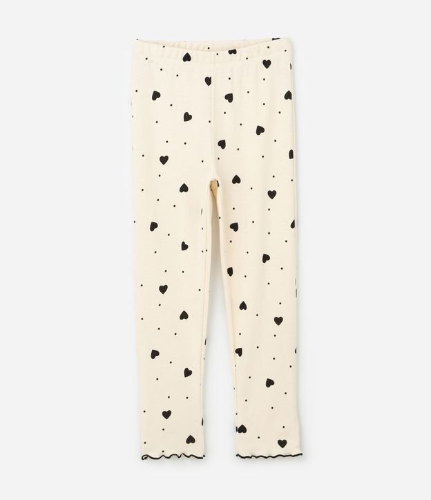 Pijama Infantil Largo con Estampado de Corazones y Moñitas – Talle 2 a 14 años 5
