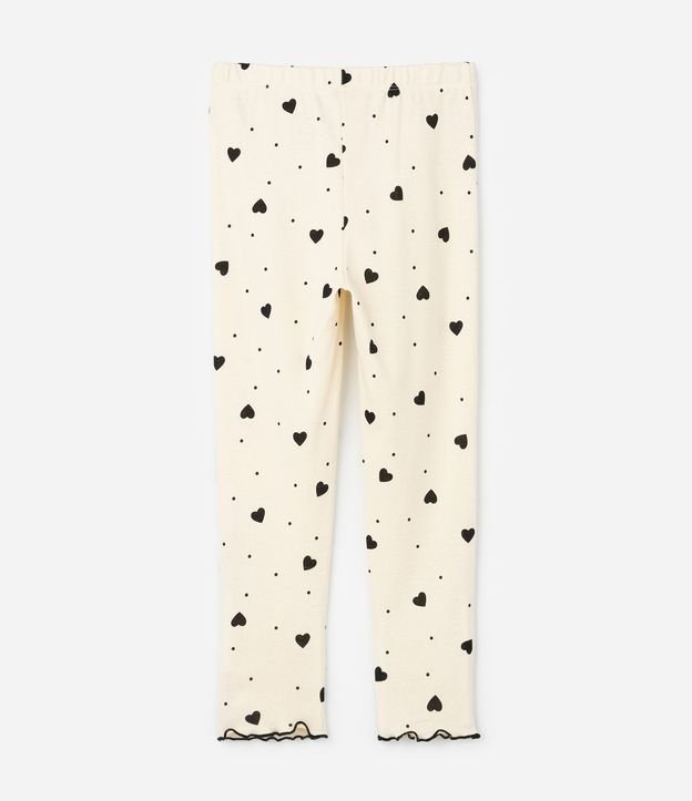 Pijama Infantil Largo con Estampado de Corazones y Moñitas – Talle 2 a 14 años 6