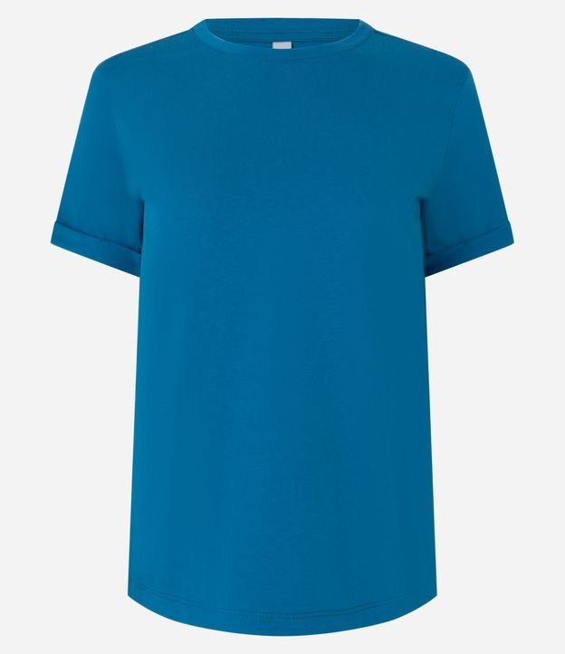 Remera en Media Malla con Manga Corta Doblada 2